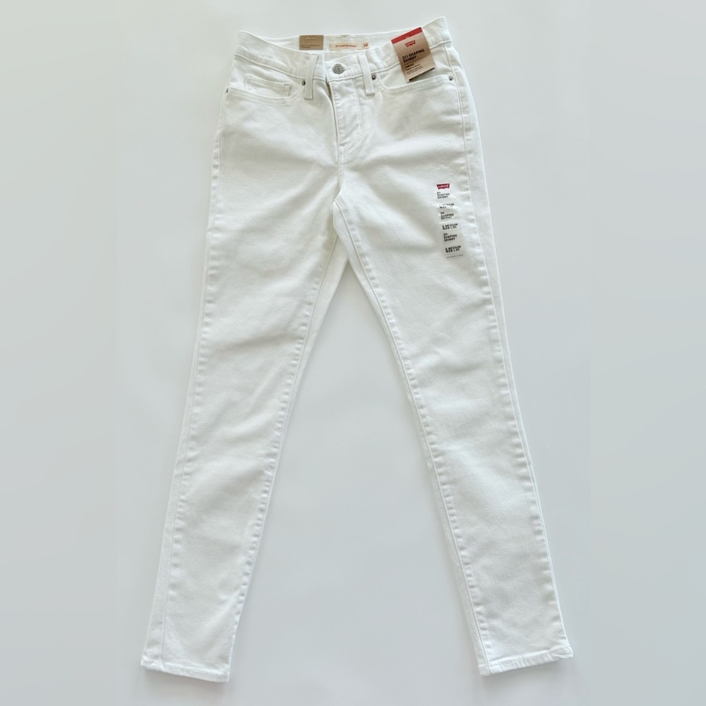 Levi's 311 Shaping Skinny White Tab Jeans Women's Size 6 Medium W28 L30 New NWT